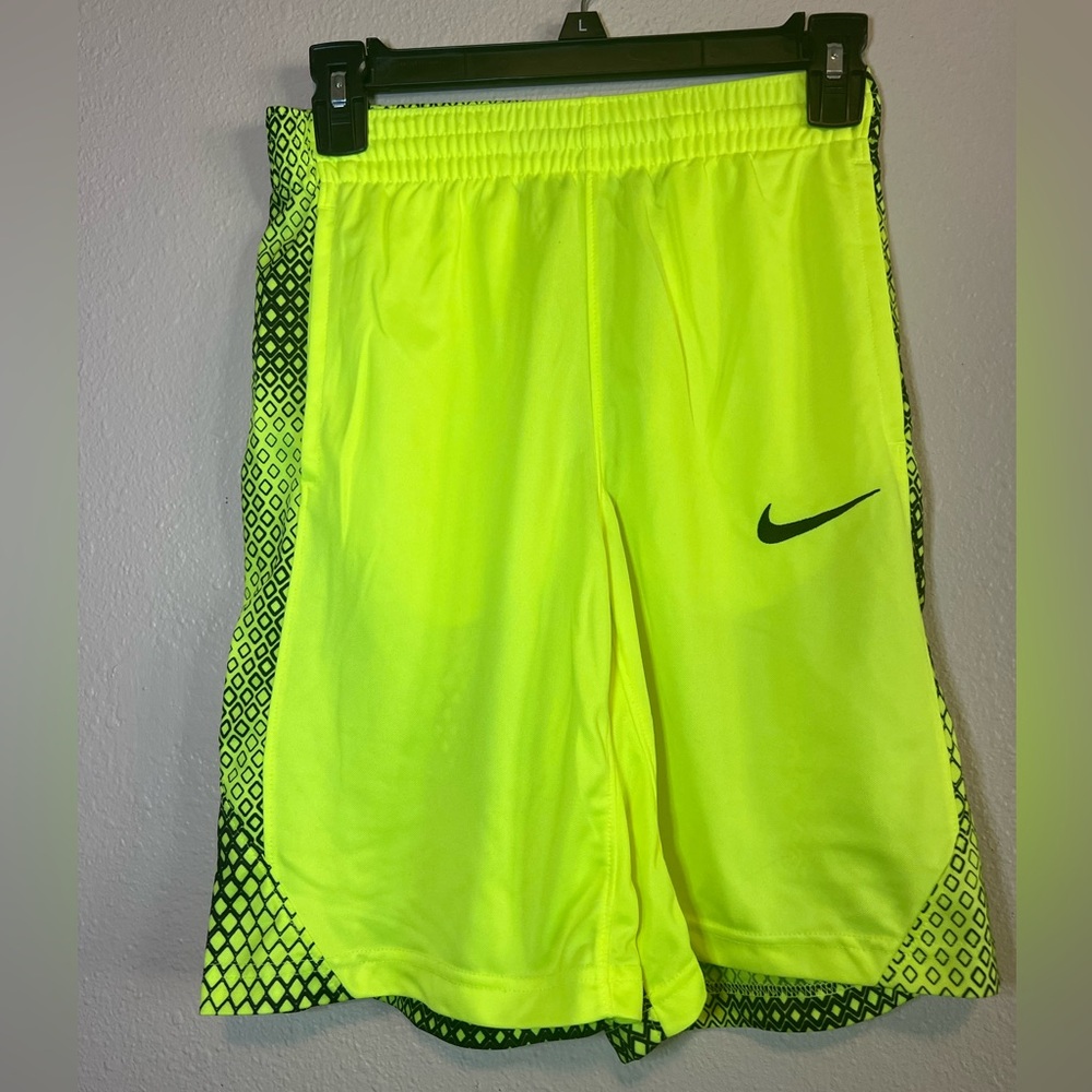 Nike Kids Neon Yellow Shorts